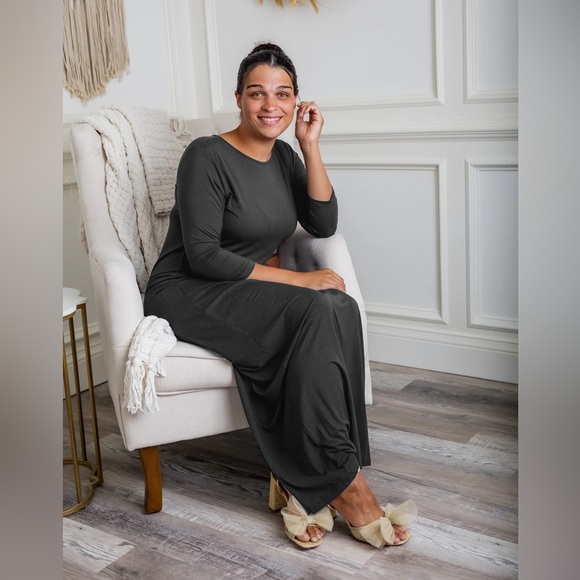 Nuggles Dresses & Skirts - Nuggles Gray Maxi Layering Dress, Med, NWT